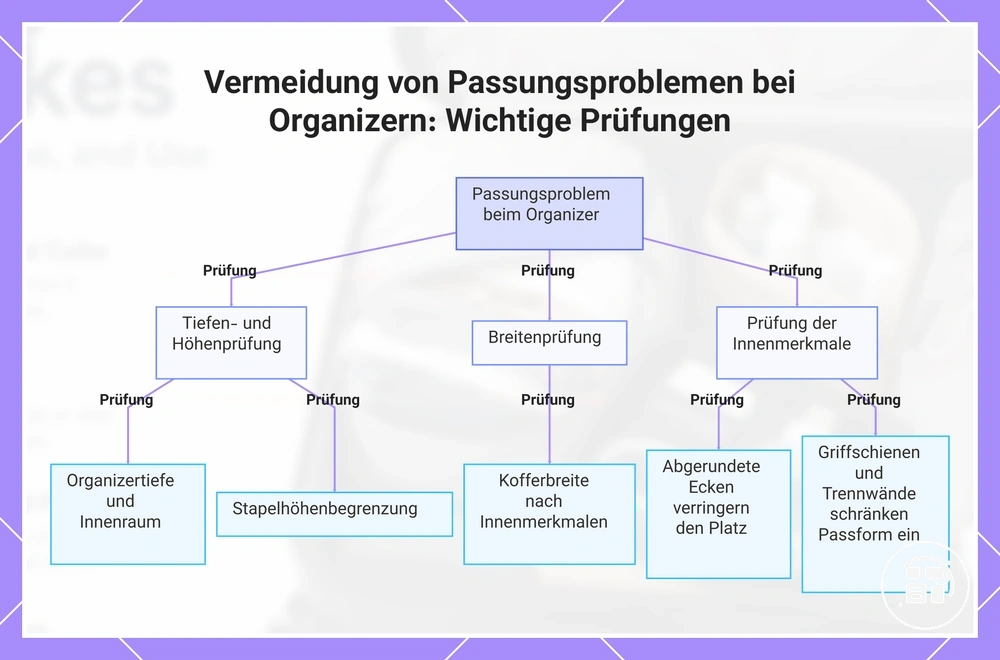 Vermeidung von Passformproblemen bei Gepäck-Organizern: wichtige Prüfungen
