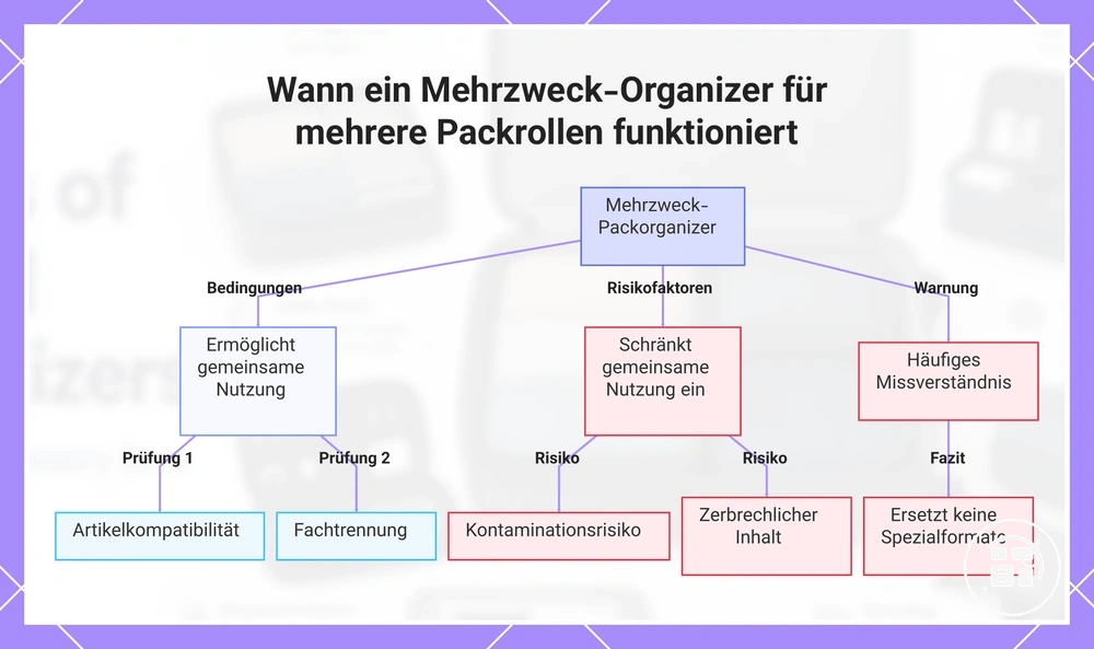 Wann ein Mehrzweck-Organizer für mehrere Packfunktionen funktioniert