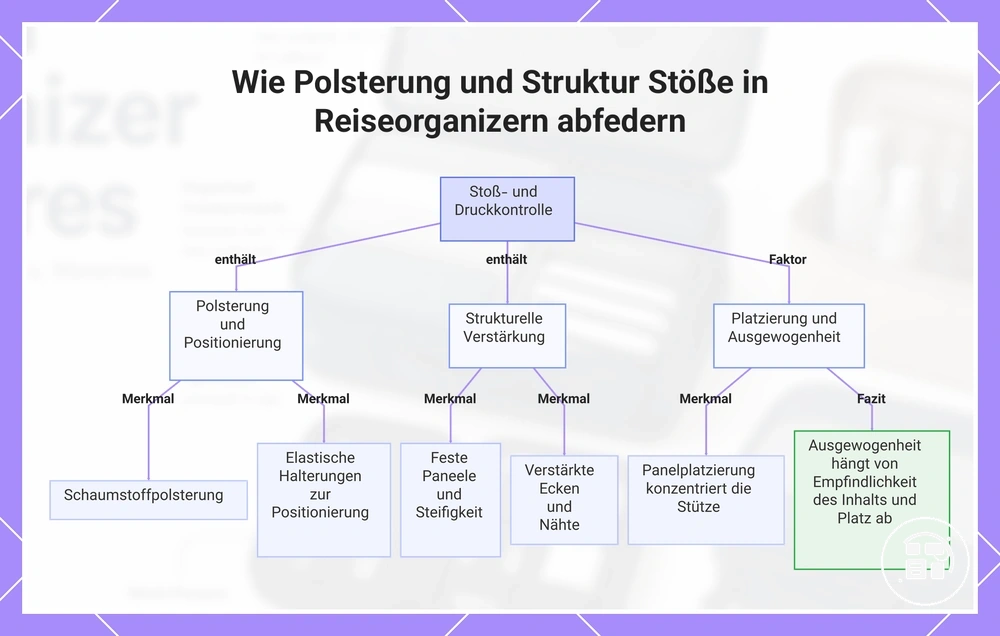Wie Polsterung und Struktur leichte Stöße in Reise-Organizern abfedern