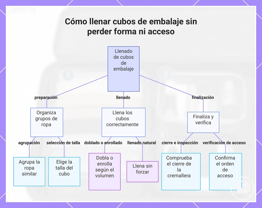 Cómo llenar cubos organizadores sin perder forma ni acceso
