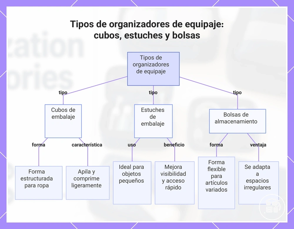Comparación de cubos de organización, bolsas y fundas de almacenamiento