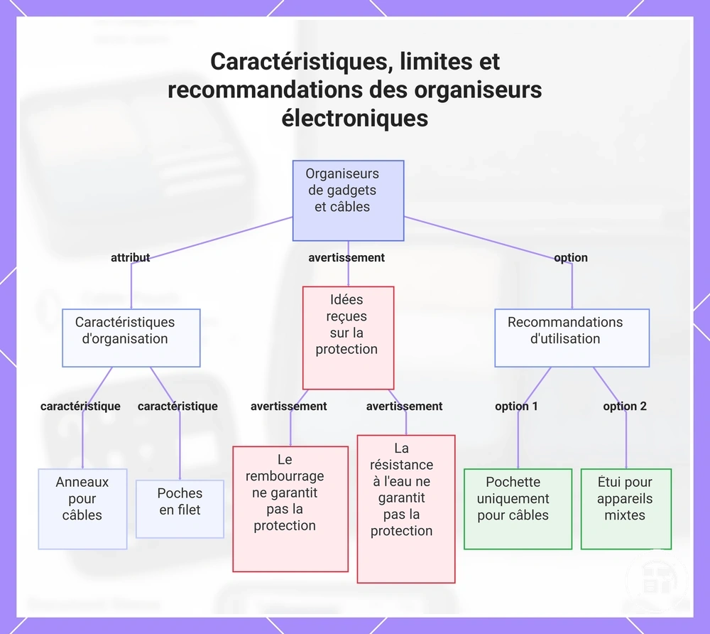 Caractéristiques, limites et usages des organisateurs pour câbles et accessoires électroniques