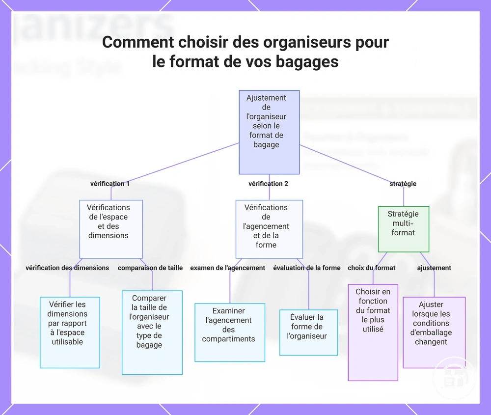 Comment choisir des organisateurs pour le format de vos bagages