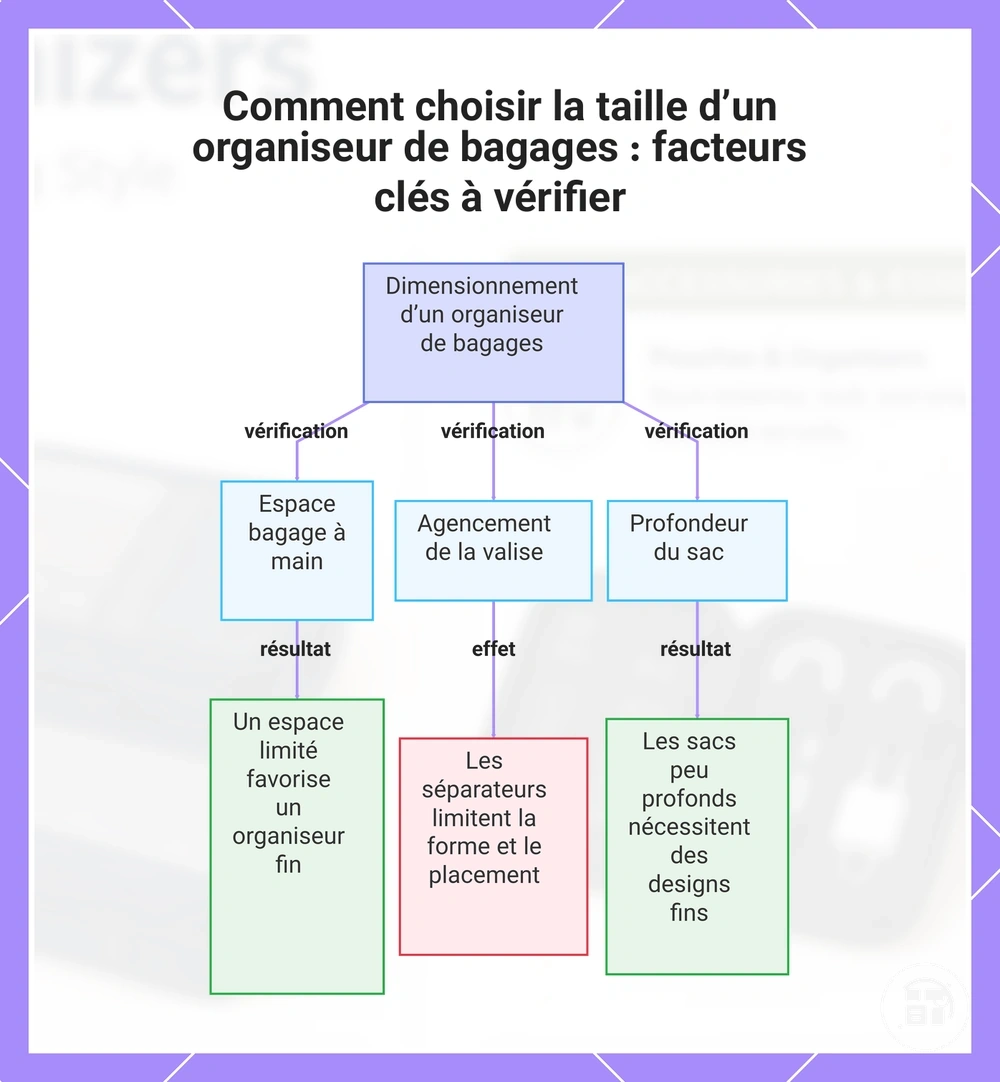 Comment choisir la taille d’un organisateur de bagages : facteurs clés à vérifier