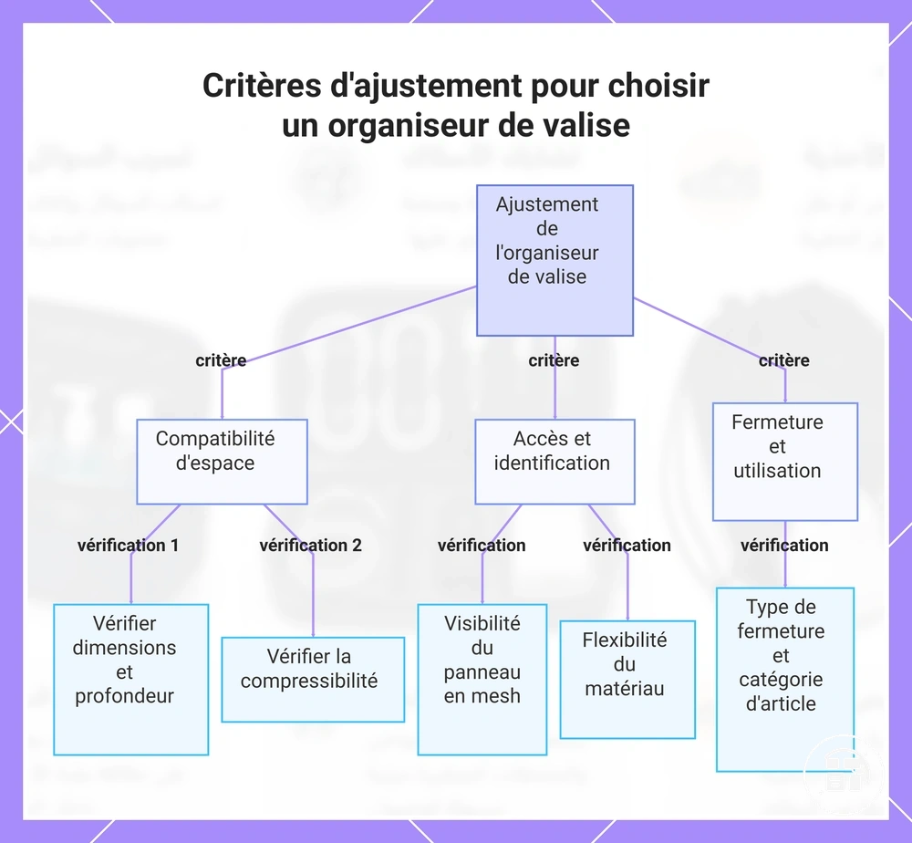 Critères d’ajustement pour choisir un organisateur de valise