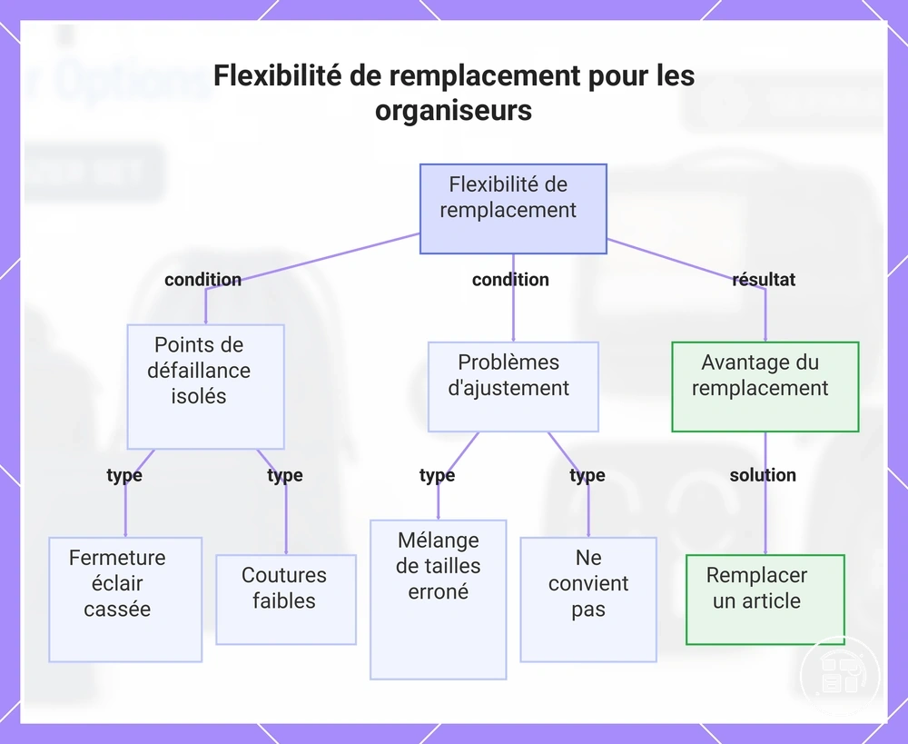 Flexibilité de remplacement pour les organisateurs