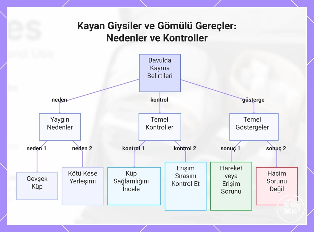Kayan Giysiler ve Gömülü Temel Eşyalar: Nedenler ve Kontroller