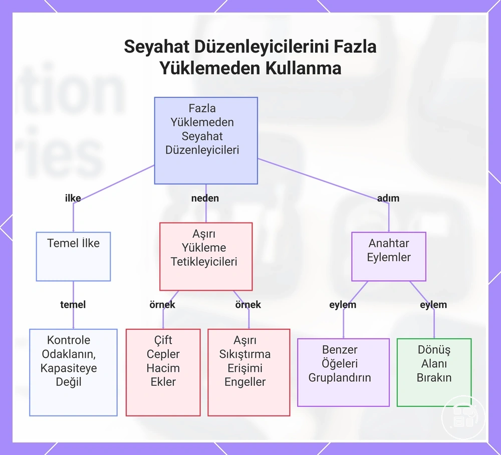 Seyahat düzenleyicilerini aşırı paketlemeden kullanma adımları