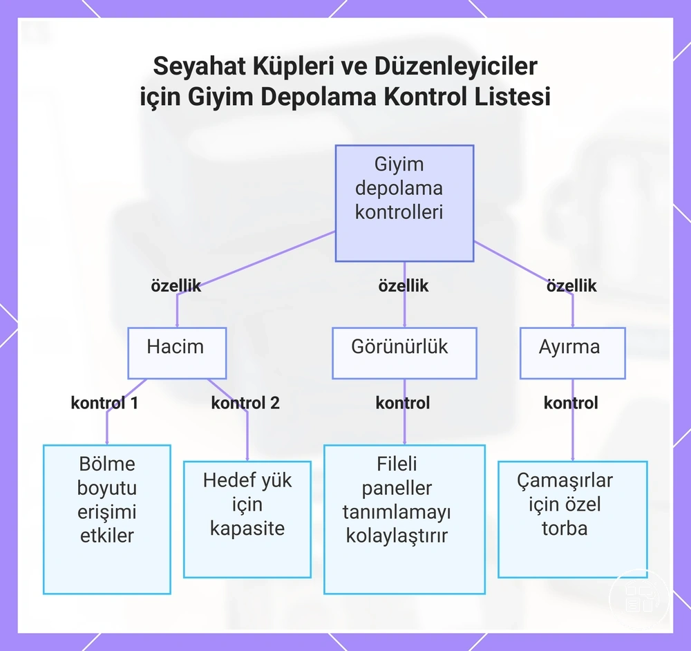 Paketleme Küpleri ve Düzenleyiciler için Giysi Depolama Kontrol Listesi