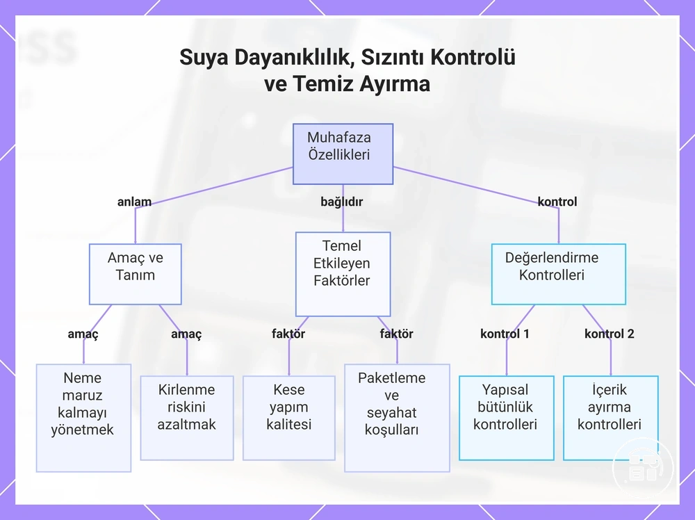 Suya Dayanıklılık, Sızıntı Kontrolü ve Temiz Ayrıştırma